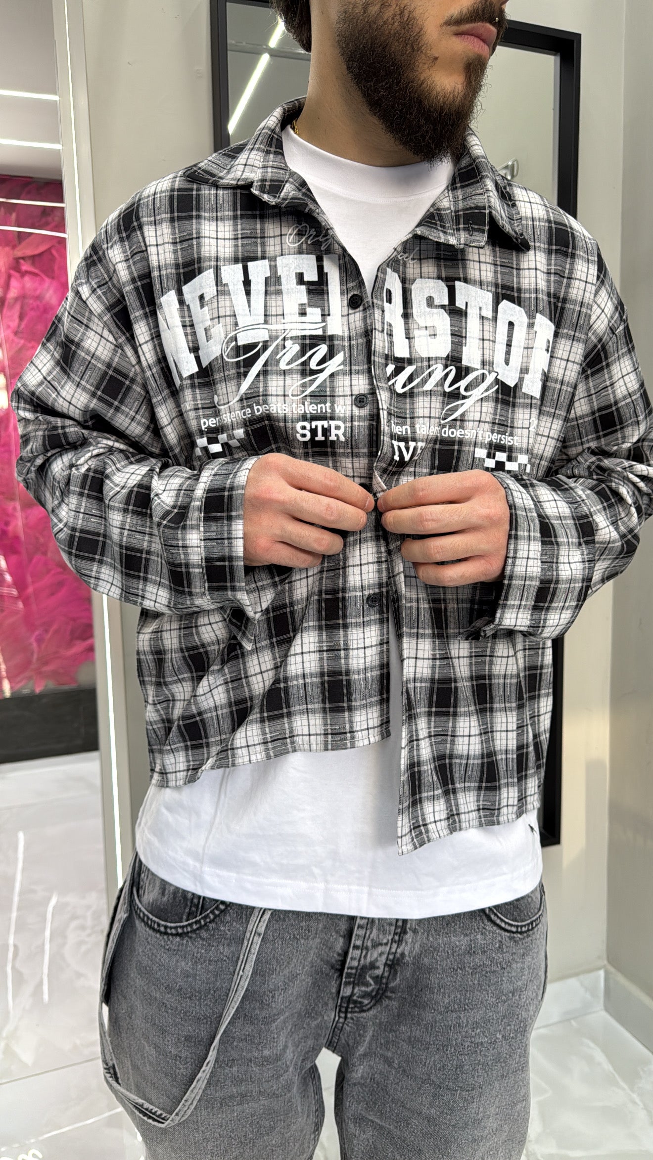 Camicia Strive B/W