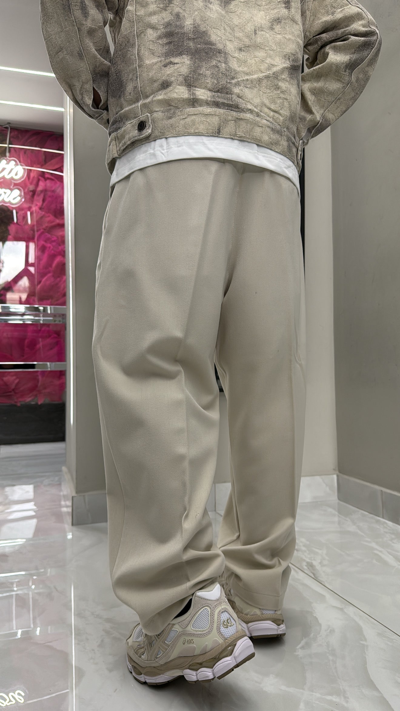 Pantalone Elmas Tortora