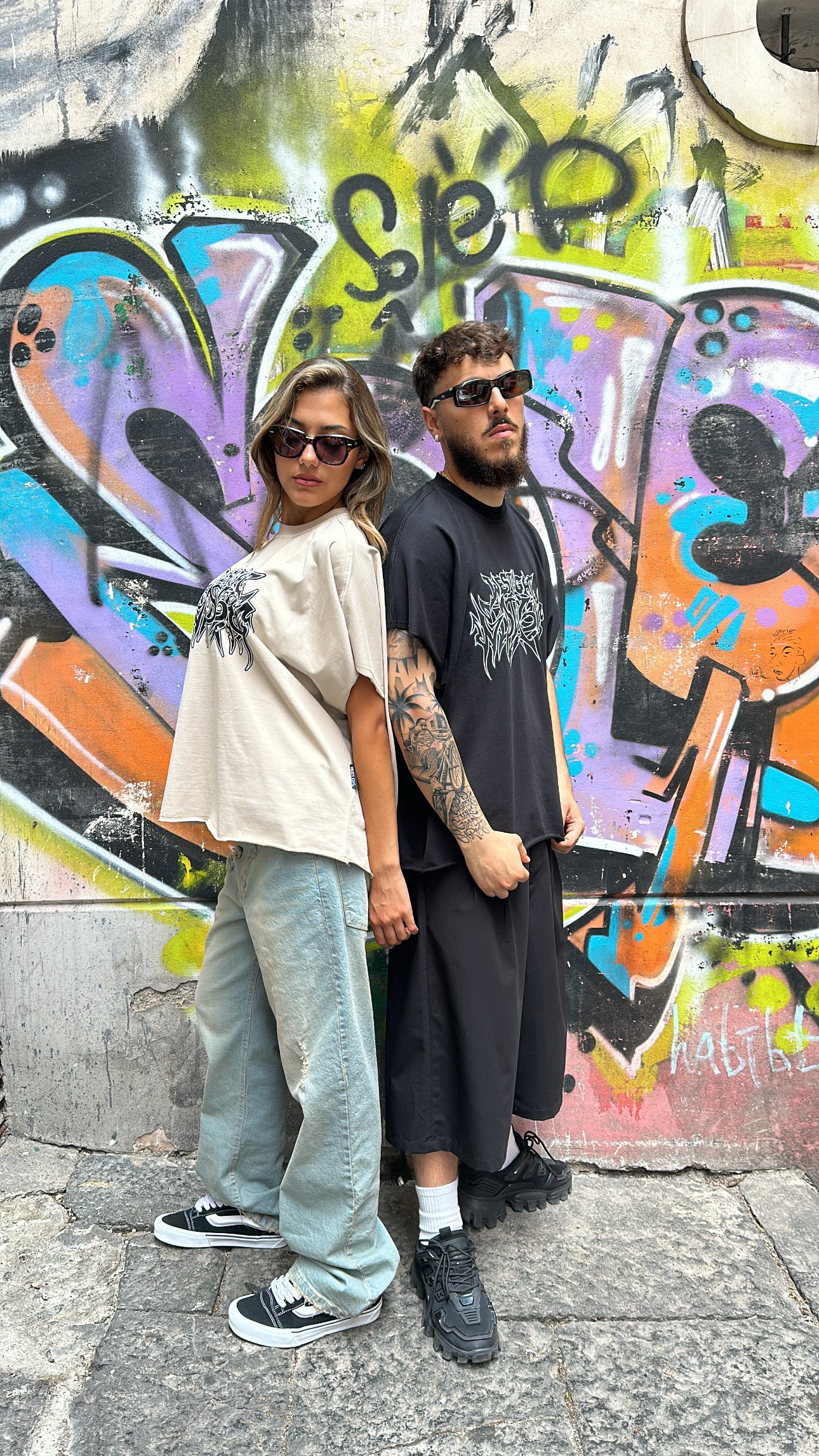 T-shirt Raw Cut Black