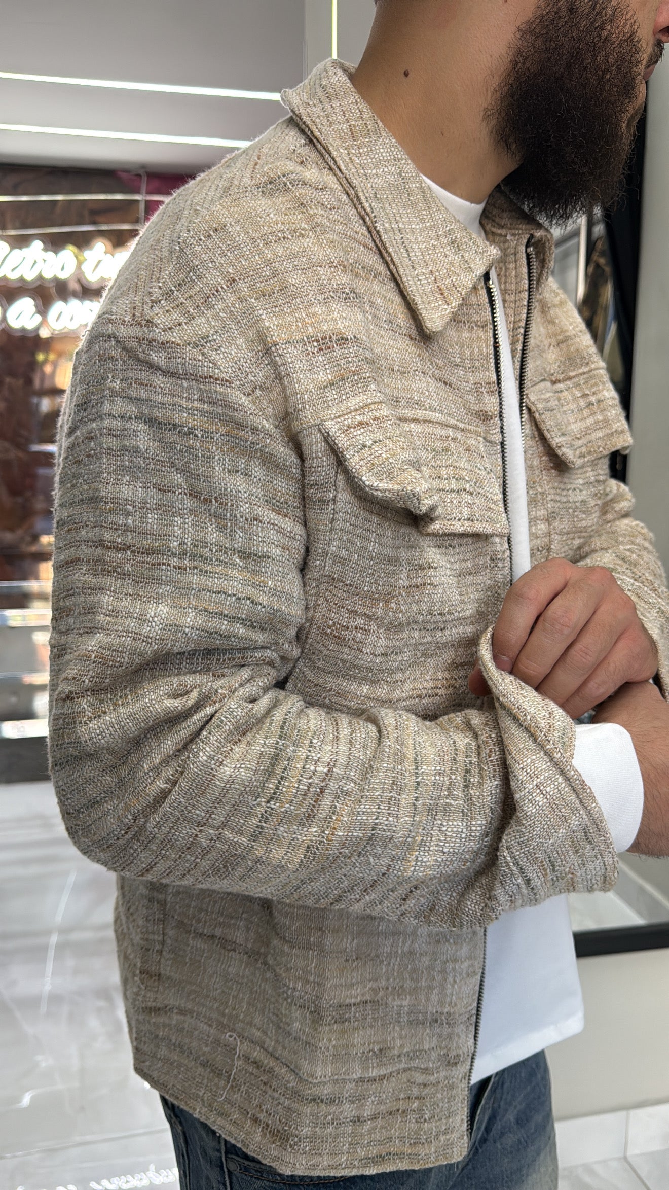 Jacket Straw Beige