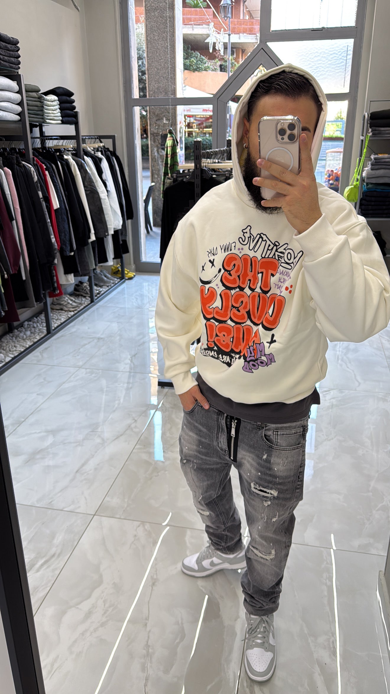 Felpa Grafity Orange