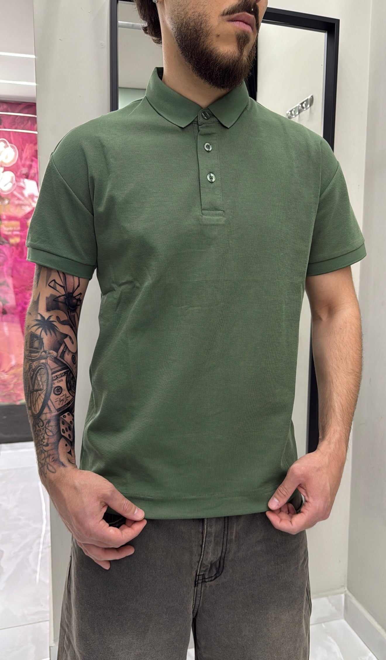 Polo Fluffy green