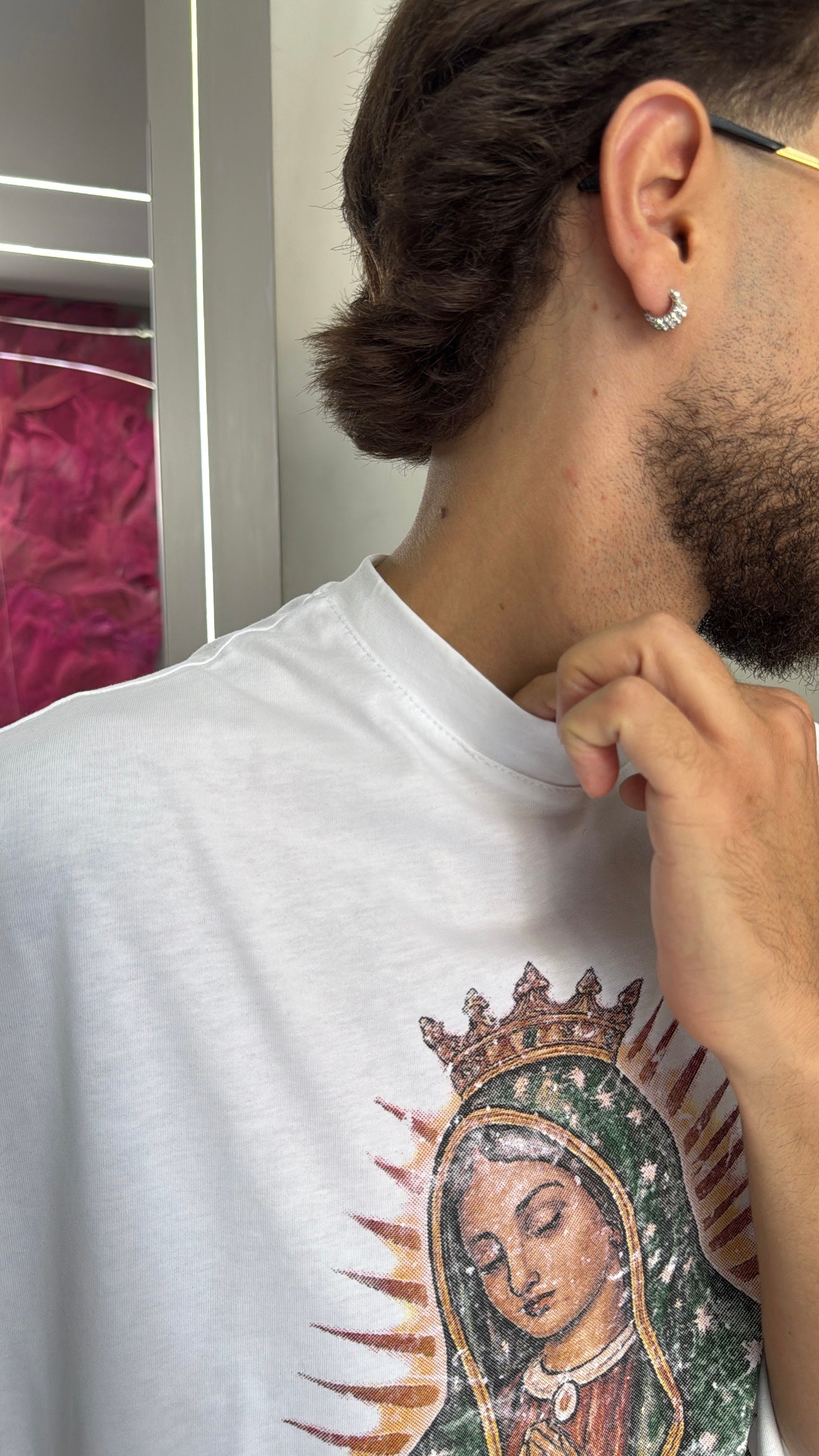 T-shirt Smanicata Mexico White