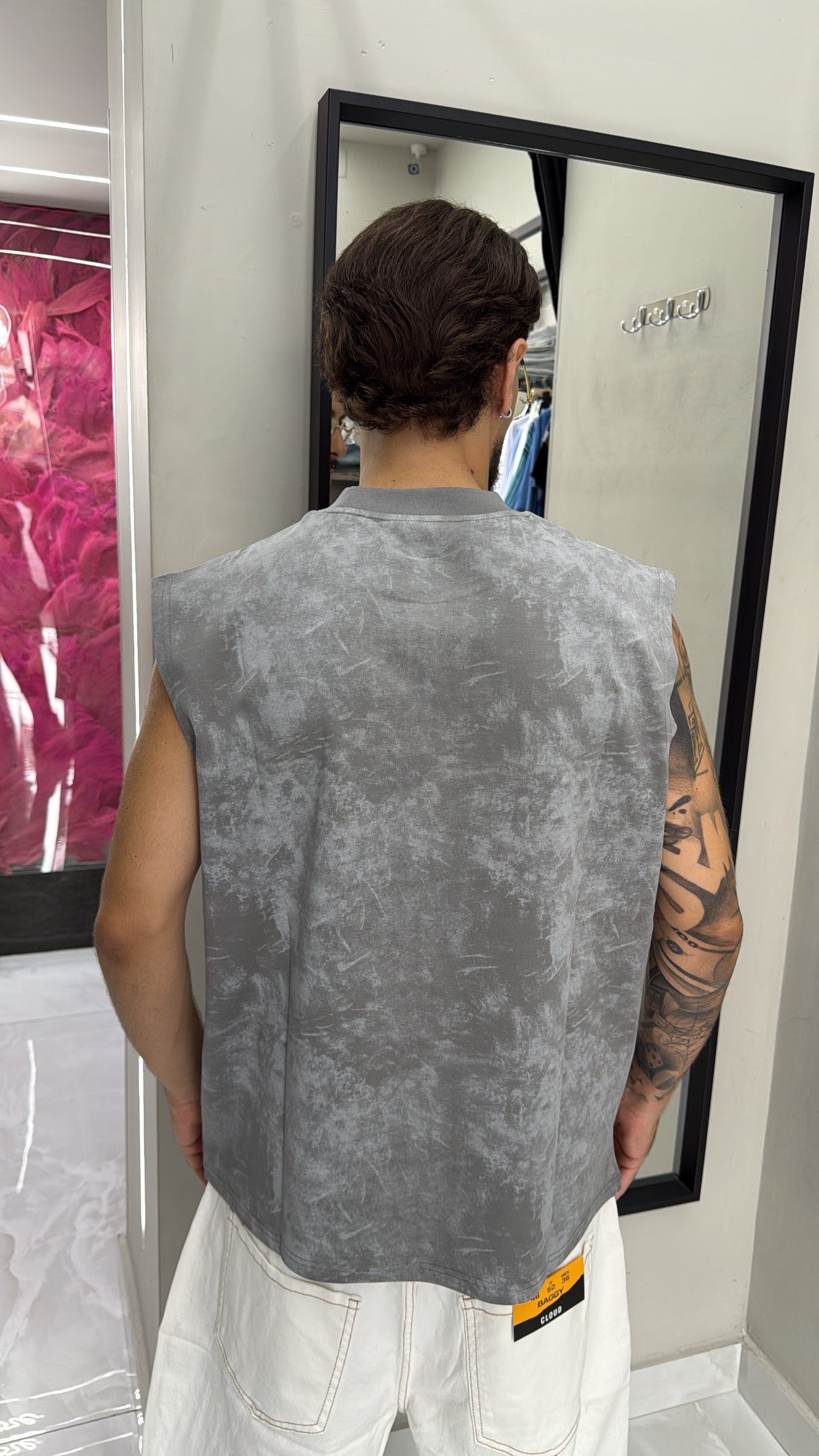 T-shirt Smanicata Matrix grey