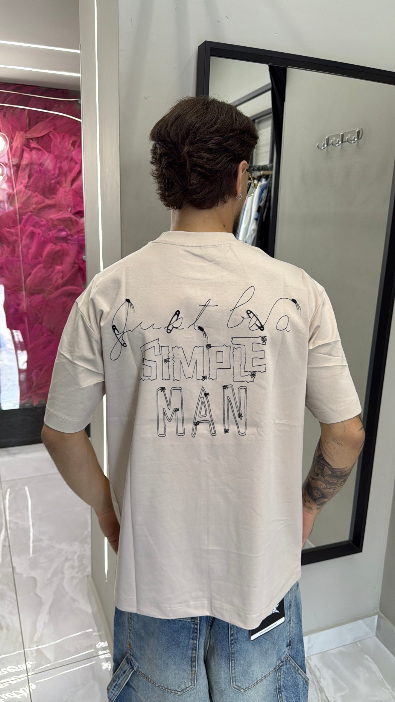 T-shirt SimpleMan Beige