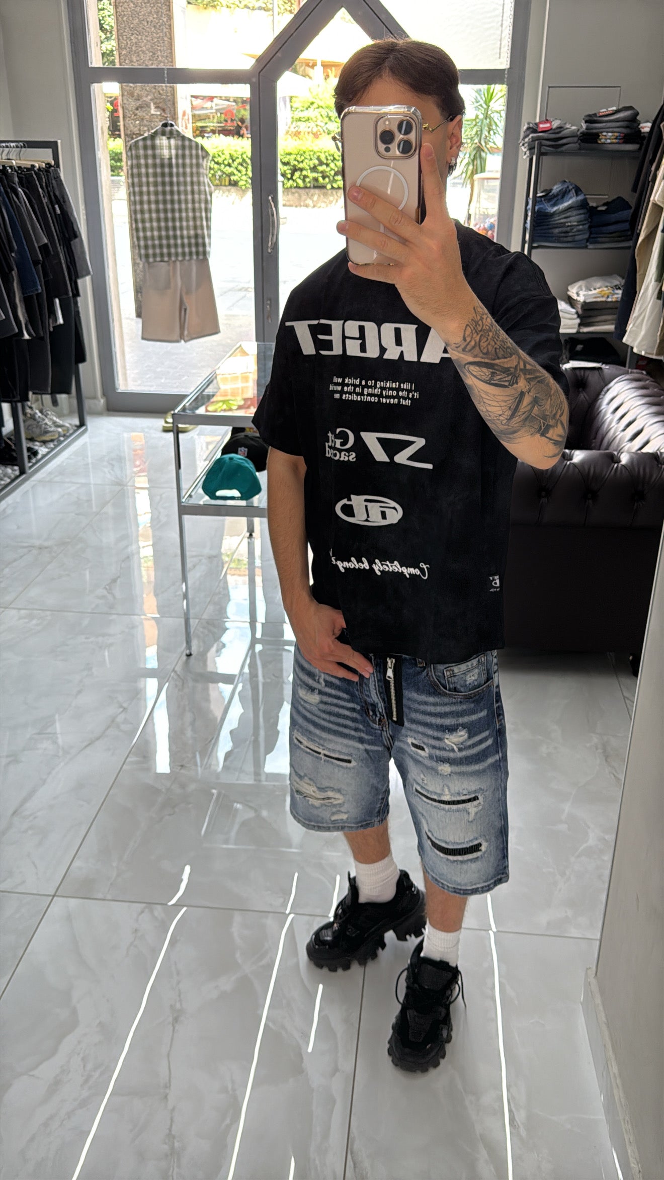 Jeans Shorts Lion