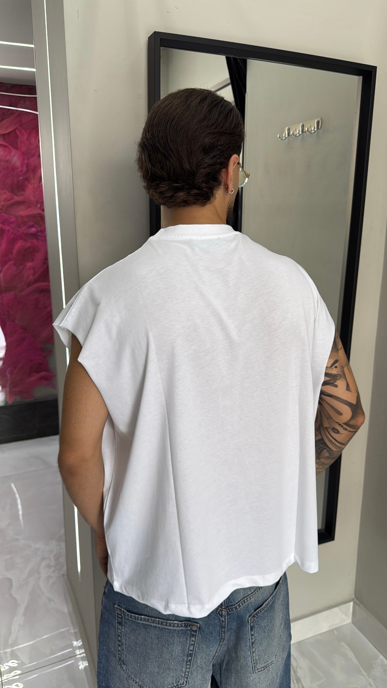 T-shirt Smanicata Mexico White