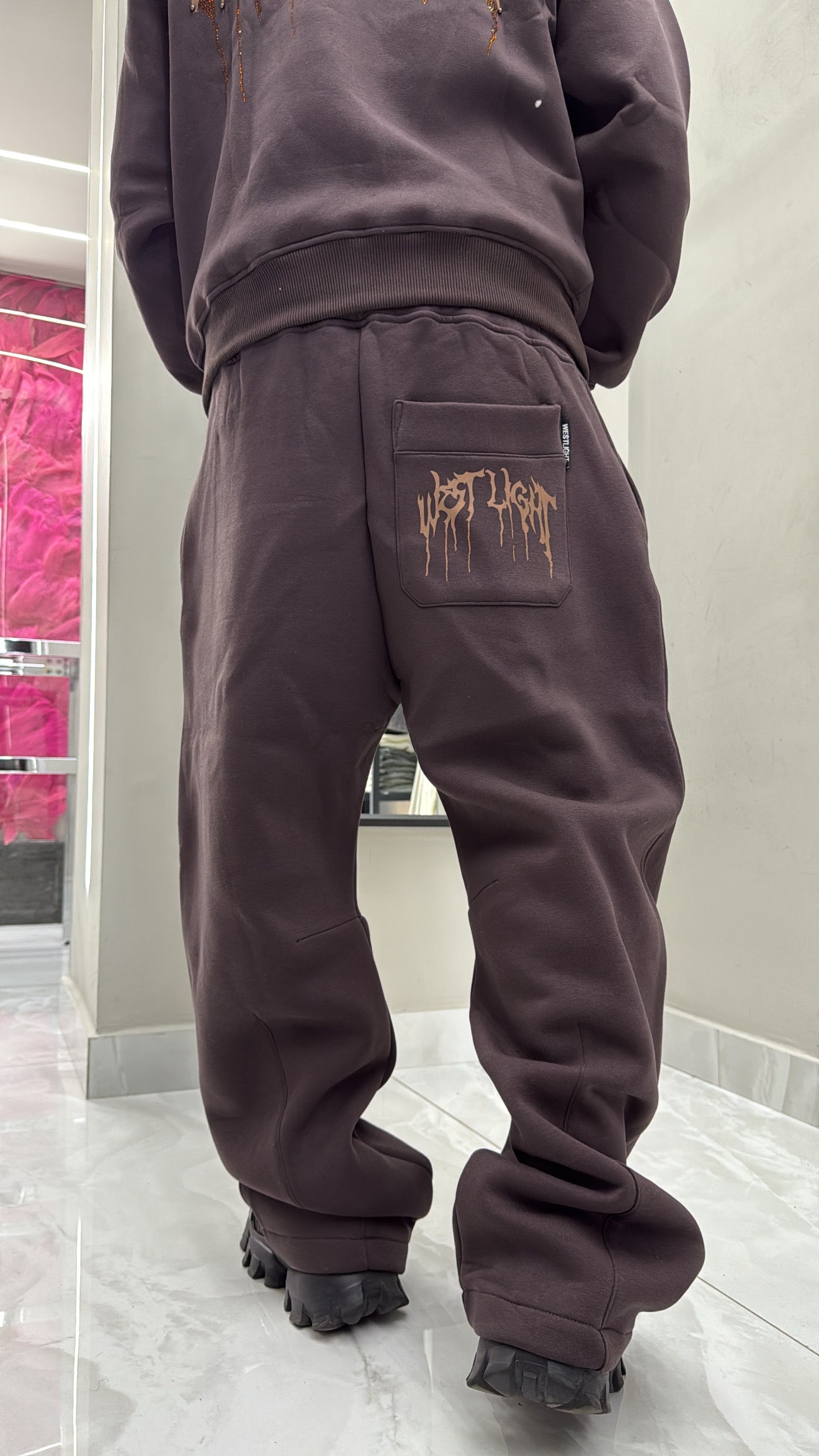 Pant.Tuta Shine Moka