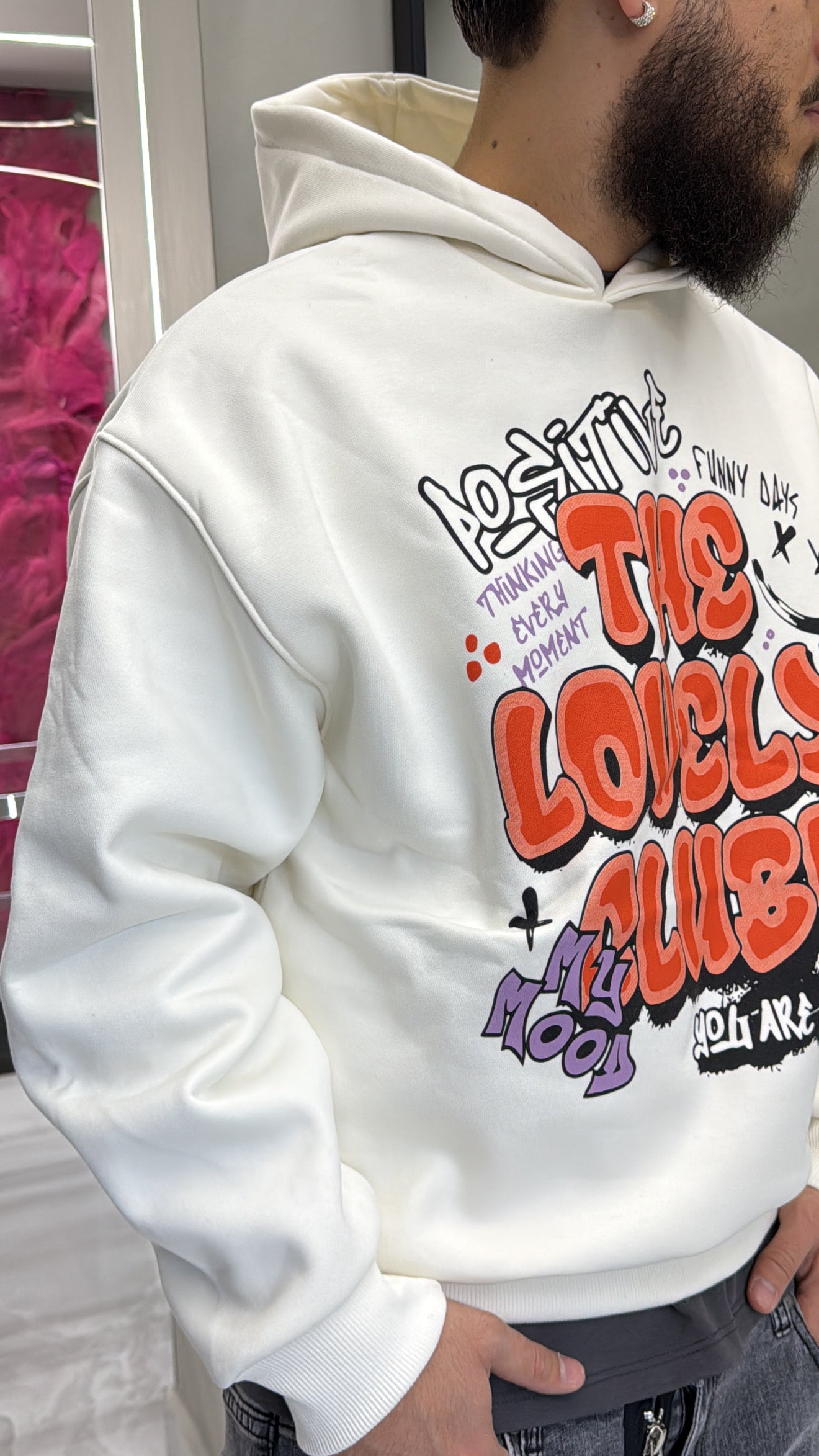 Felpa Grafity Orange