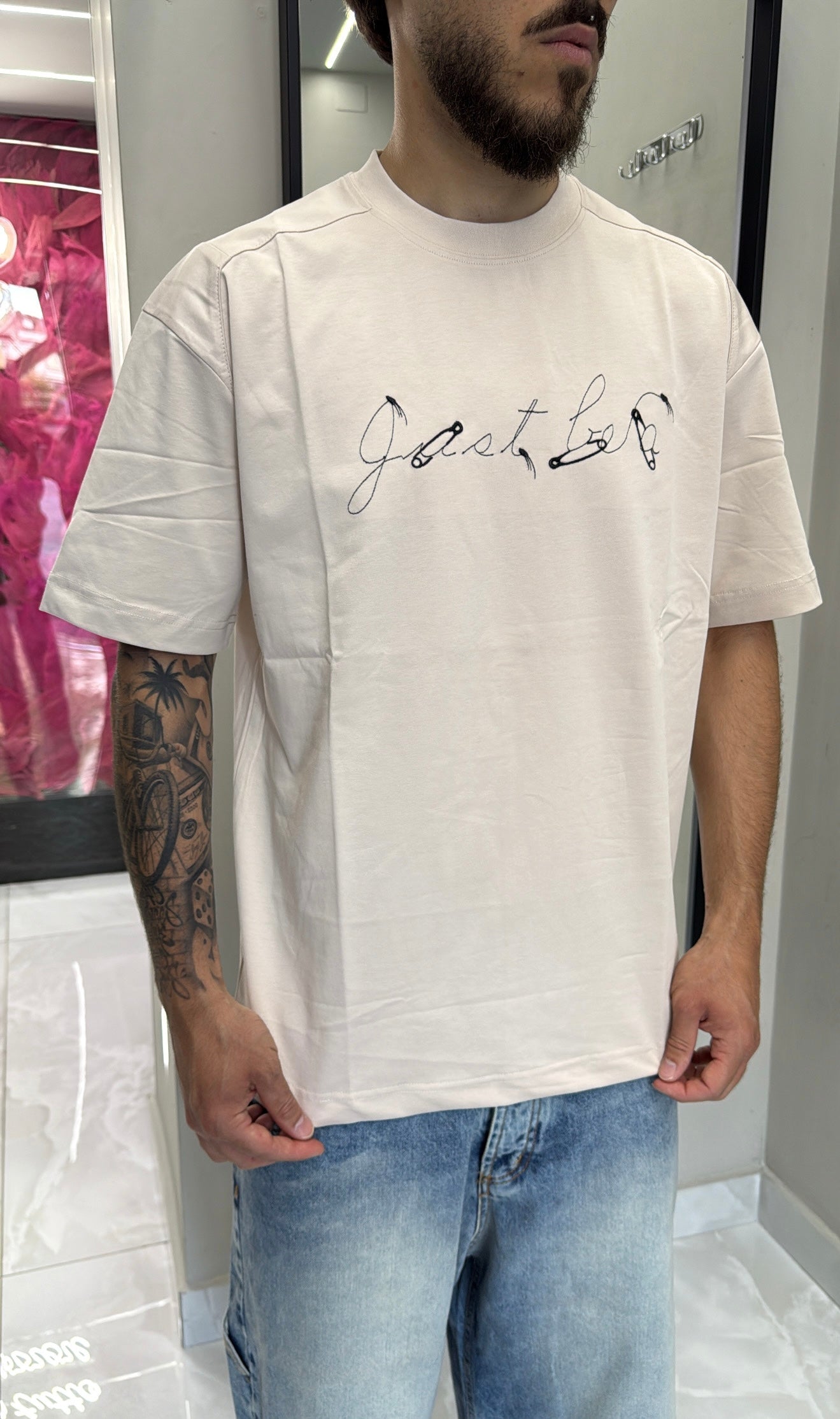 T-shirt SimpleMan Beige