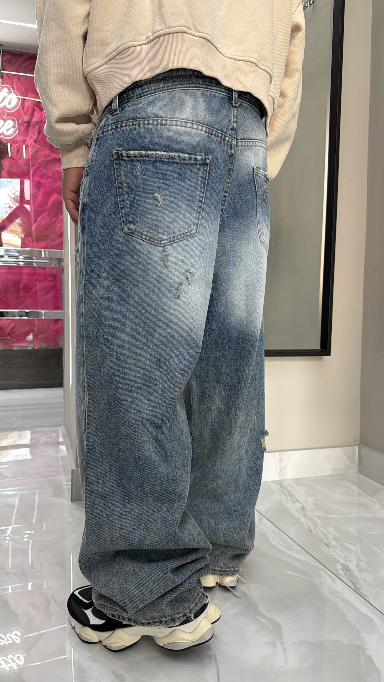 Jeans Baggy Sand