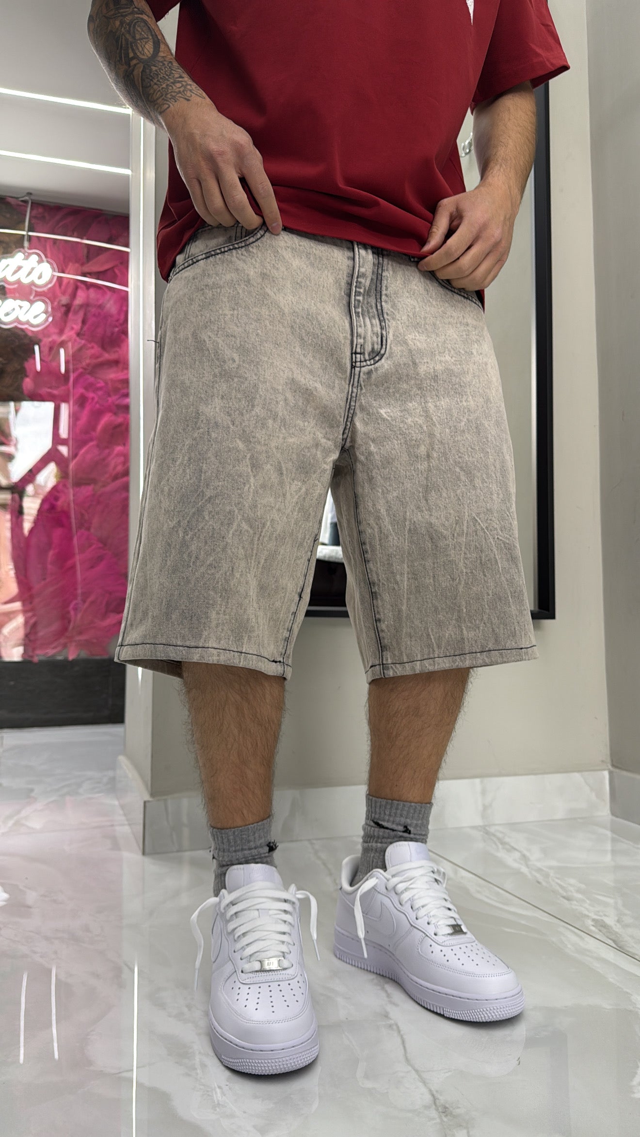 Jeans relaxed shorts