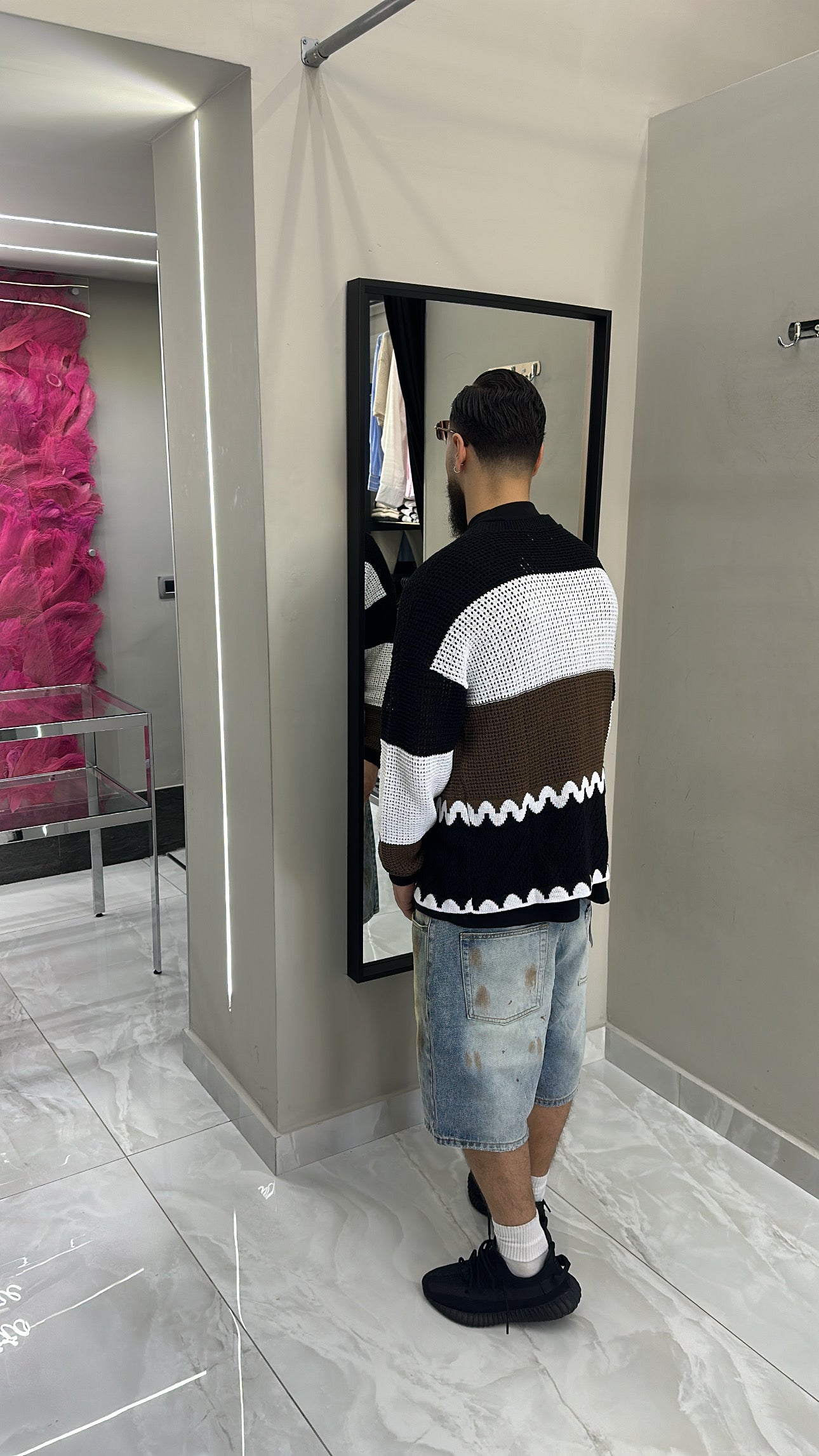 Maglia traforata Calathea