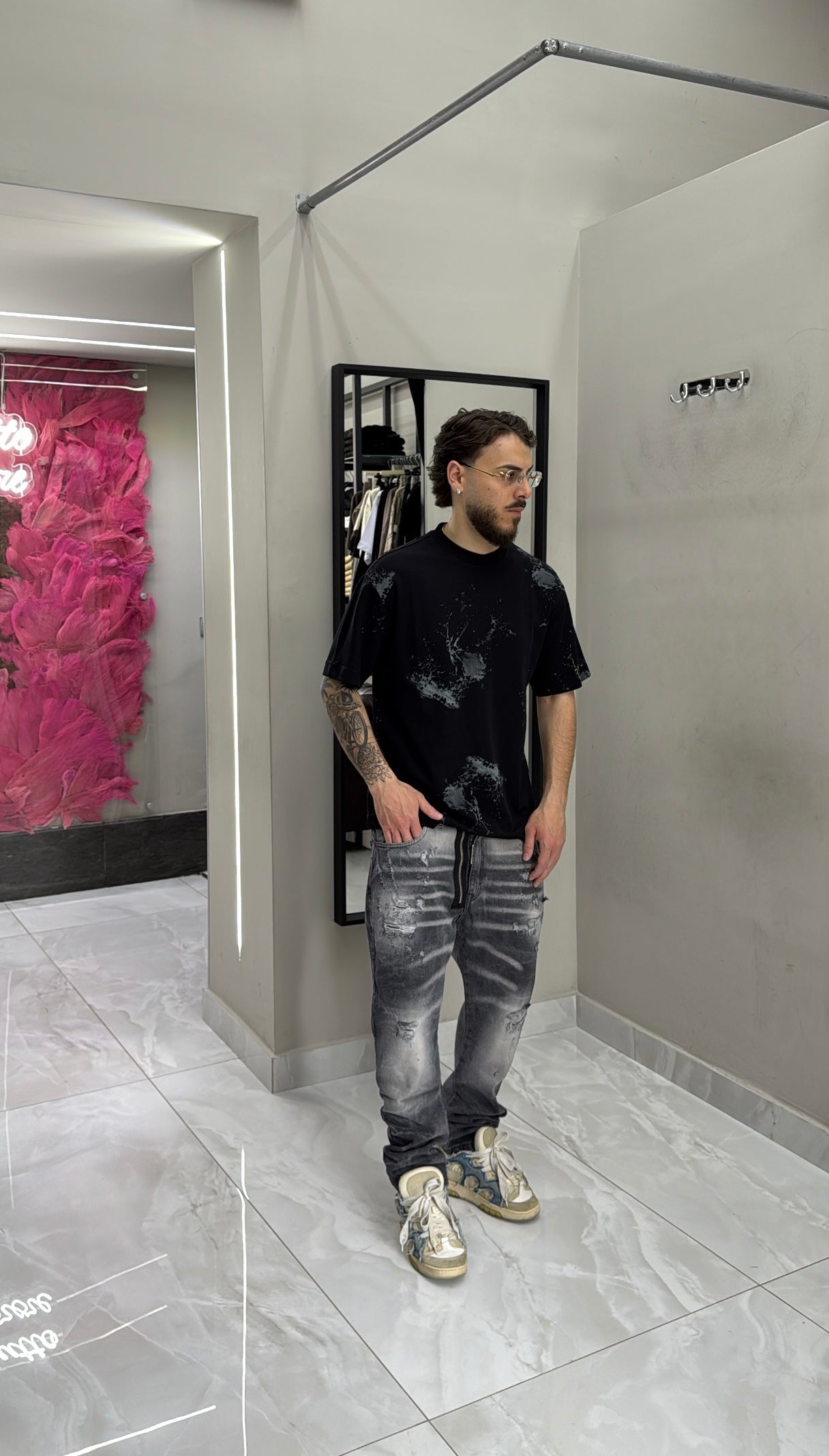 T-shirt Crack Black