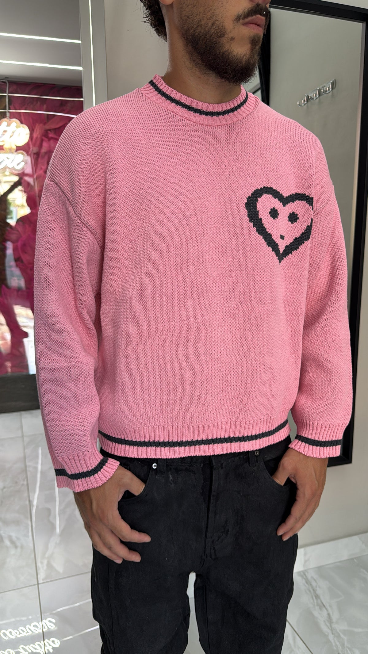 Maglioncino Heart Pink
