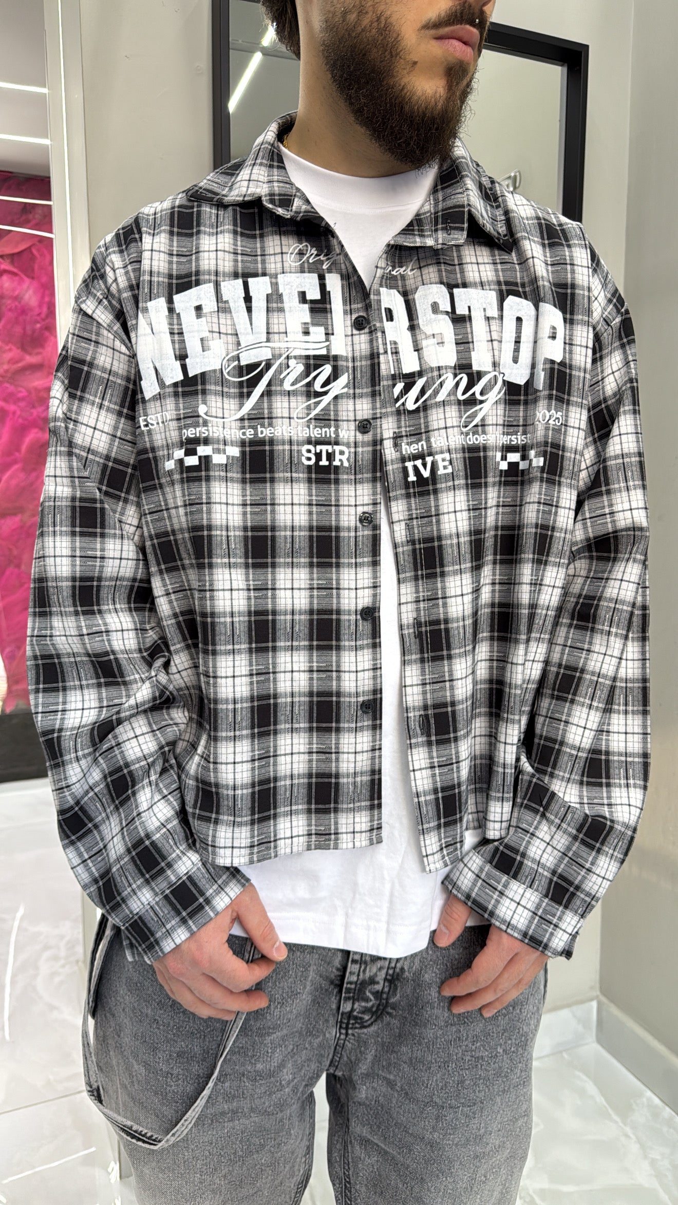 Camicia Strive B/W