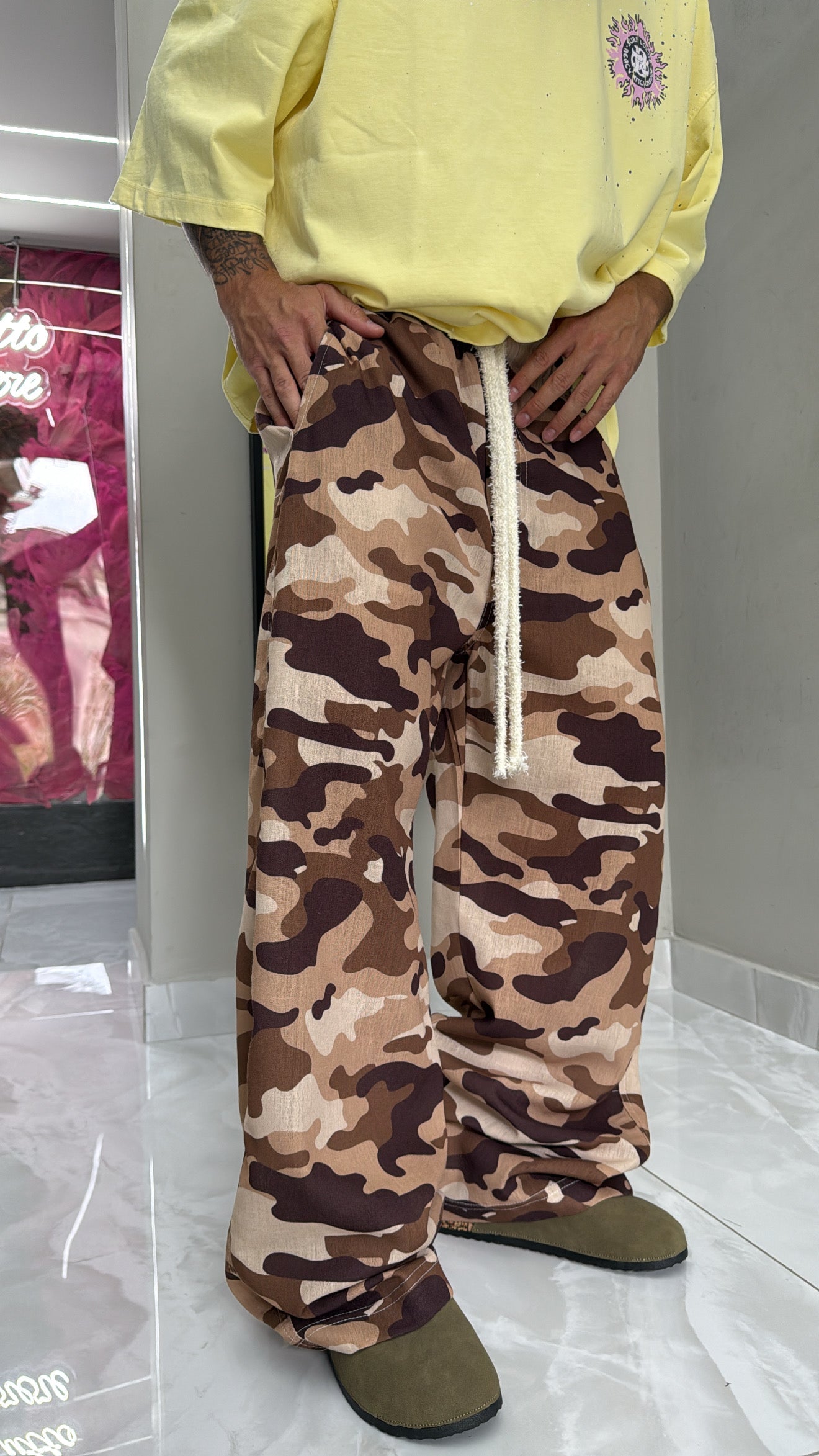 Pantalone Lino Miltary