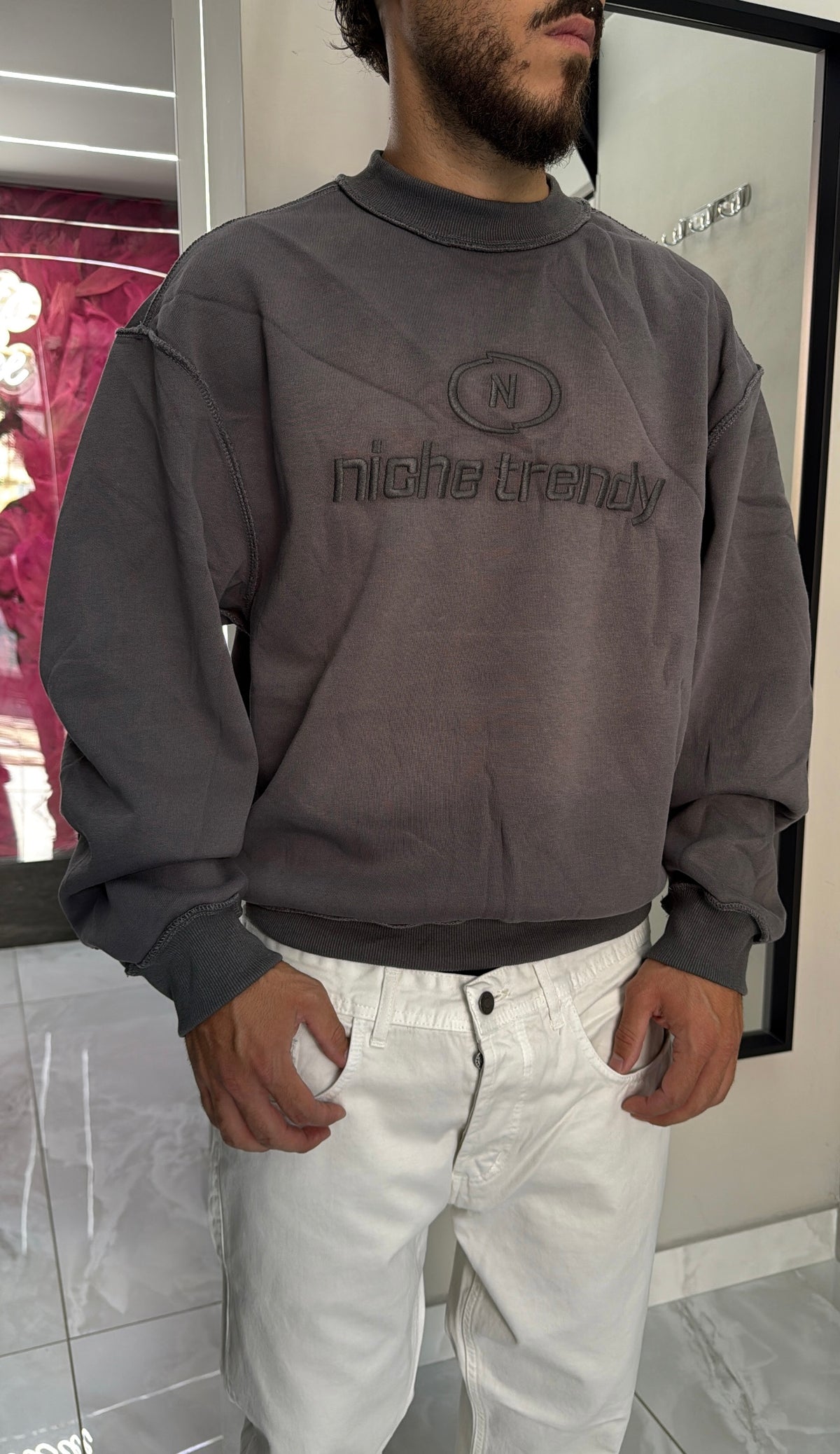 Felpa Niche Grey