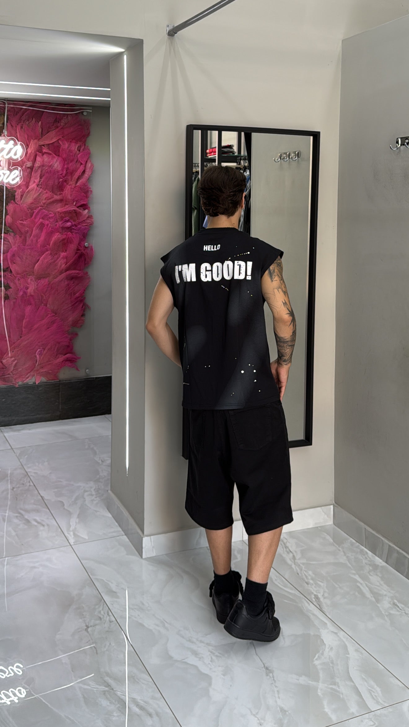 T-shirt Smanicato Goodboy Black